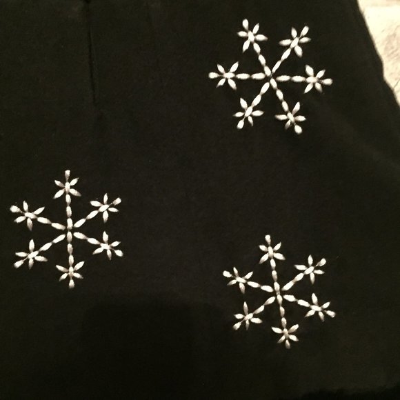 Vintage Holiday Snowflake Dress 6-12 Months - Picture 2 of 6